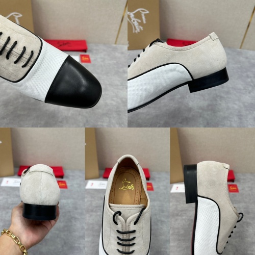 Replica Christian Louboutin Leather Shoes For Men #1155693 $180.00 USD for Wholesale
