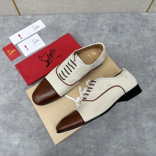 Replica Christian Louboutin Leather Shoes For Men #1155694, $180.00 USD, [ITEM#1155694], Replica Christian Louboutin Leather Shoes outlet from China