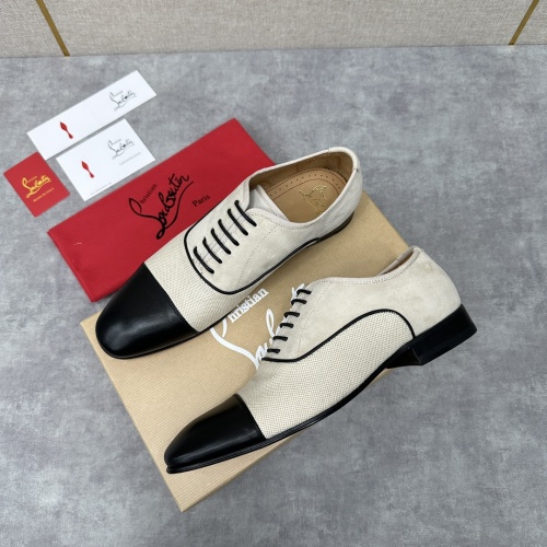 Replica Christian Louboutin Leather Shoes For Men #1155695, $180.00 USD, [ITEM#1155695], Replica Christian Louboutin Leather Shoes outlet from China