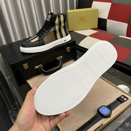 Replica Burberry High Tops Shoes For Men #1155870 $80.00 USD for Wholesale
