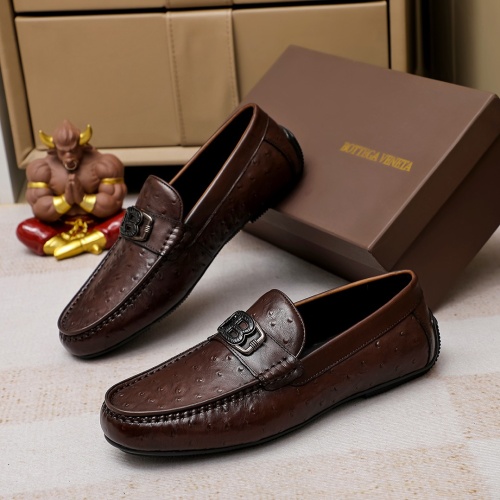 Replica Bottega Veneta BV Leather Shoes For Men #1155914 $80.00 USD for Wholesale