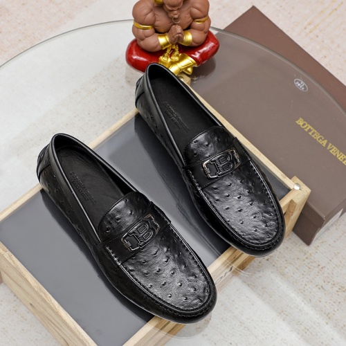Replica Bottega Veneta BV Leather Shoes For Men #1155915 $80.00 USD for Wholesale