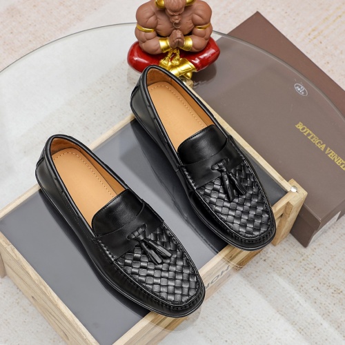 Replica Bottega Veneta BV Leather Shoes For Men #1155917 $80.00 USD for Wholesale