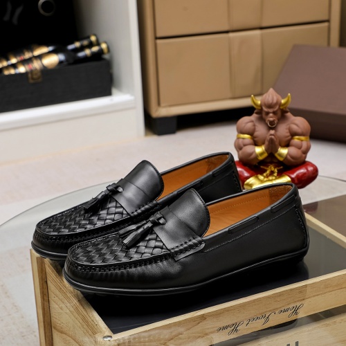 Replica Bottega Veneta BV Leather Shoes For Men #1155917 $80.00 USD for Wholesale