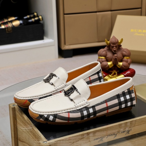 Replica Burberry Leather Shoes For Men #1156192 $68.00 USD for Wholesale