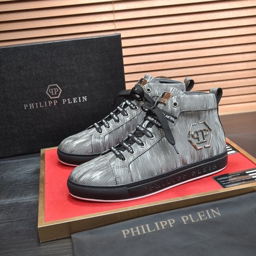 Replica Philipp Plein PP High Tops Shoes For Men #1156209, $88.00 USD, [ITEM#1156209], Replica Philipp Plein PP High Tops Shoes outlet from China