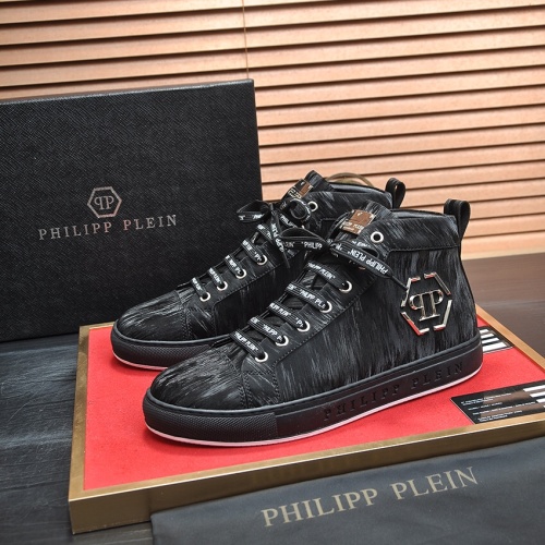 Replica Philipp Plein PP High Tops Shoes For Men #1156211, $88.00 USD, [ITEM#1156211], Replica Philipp Plein PP High Tops Shoes outlet from China