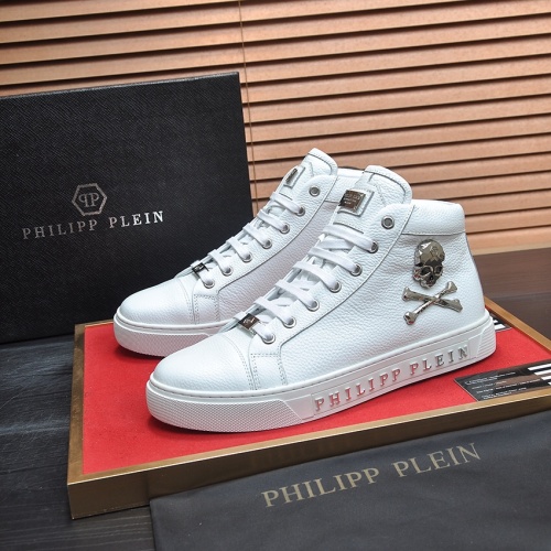 Replica Philipp Plein PP High Tops Shoes For Men #1156212, $88.00 USD, [ITEM#1156212], Replica Philipp Plein PP High Tops Shoes outlet from China