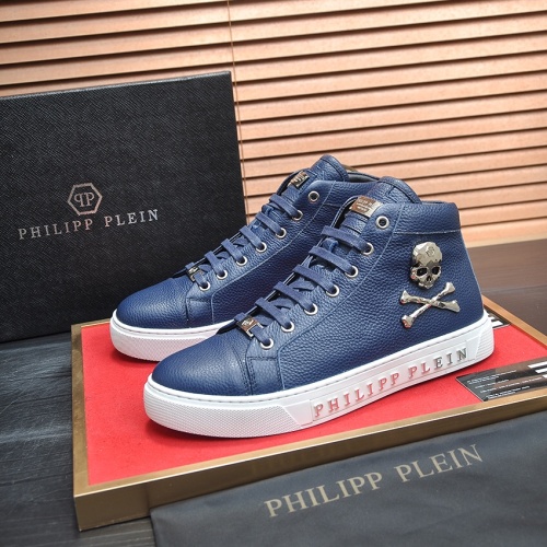 Replica Philipp Plein PP High Tops Shoes For Men #1156213, $88.00 USD, [ITEM#1156213], Replica Philipp Plein PP High Tops Shoes outlet from China