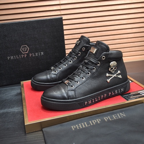 Replica Philipp Plein PP High Tops Shoes For Men #1156214, $88.00 USD, [ITEM#1156214], Replica Philipp Plein PP High Tops Shoes outlet from China