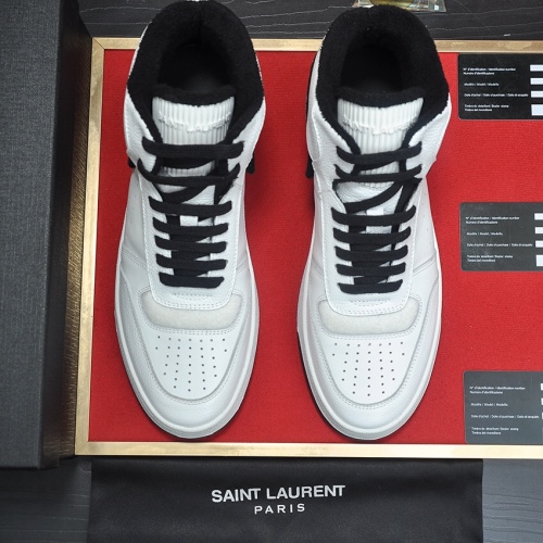 Replica Yves Saint Laurent YSL High Tops Shoes For Men #1156218 $98.00 USD for Wholesale