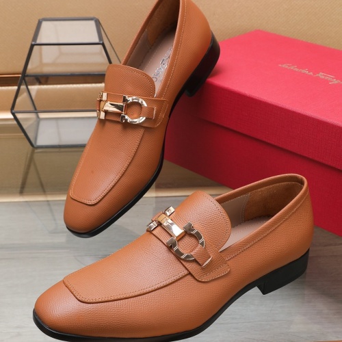 Replica Salvatore Ferragamo Leather Shoes For Men #1156270, $125.00 USD, [ITEM#1156270], Replica Salvatore Ferragamo Leather Shoes outlet from China