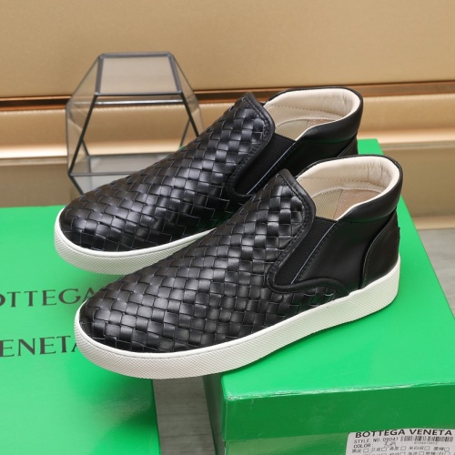 Replica Bottega Veneta High Tops Shoes For Men #1156306 $102.00 USD for Wholesale