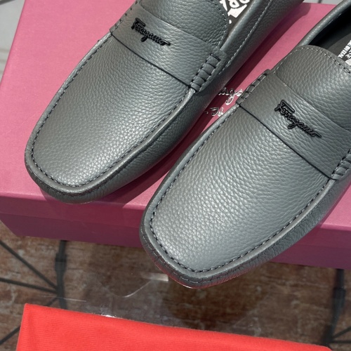 Replica Salvatore Ferragamo Leather Shoes For Men #1156399 $102.00 USD for Wholesale