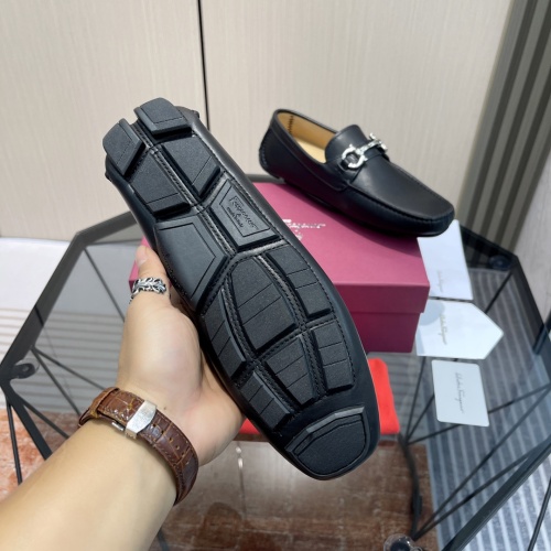 Replica Salvatore Ferragamo Leather Shoes For Men #1156404 $102.00 USD for Wholesale
