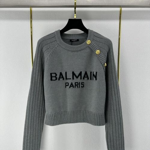 Replica Balmain Sweaters Long Sleeved For Women #1156628, $98.00 USD, [ITEM#1156628], Replica Balmain Sweaters outlet from China