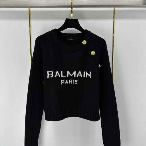 Replica Balmain Sweaters Long Sleeved For Women #1156629, $98.00 USD, [ITEM#1156629], Replica Balmain Sweaters outlet from China