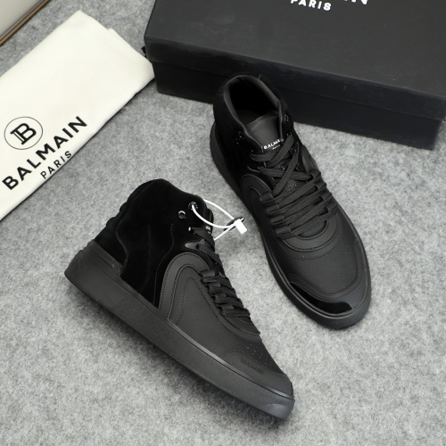 Replica Balmain High Top Shoes For Men #1156706, $88.00 USD, [ITEM#1156706], Replica Balmain High Top Shoes outlet from China