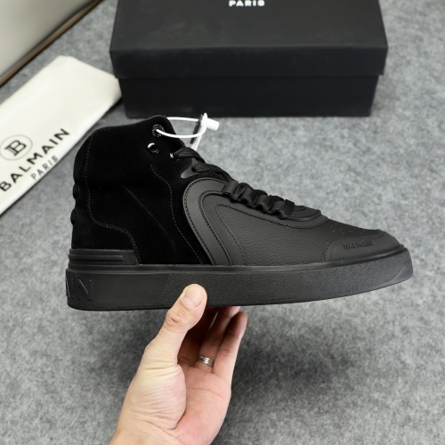 Replica Balmain High Top Shoes For Men #1156706 $88.00 USD for Wholesale