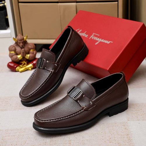 Replica Salvatore Ferragamo Leather Shoes For Men #1156745, $85.00 USD, [ITEM#1156745], Replica Salvatore Ferragamo Leather Shoes outlet from China