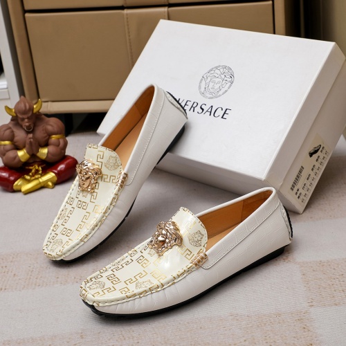 Replica Versace Leather Shoes For Men #1156762, $68.00 USD, [ITEM#1156762], Replica Versace Leather Shoes outlet from China