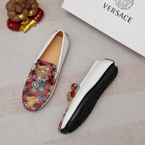 Replica Versace Leather Shoes For Men #1156763 $68.00 USD for Wholesale