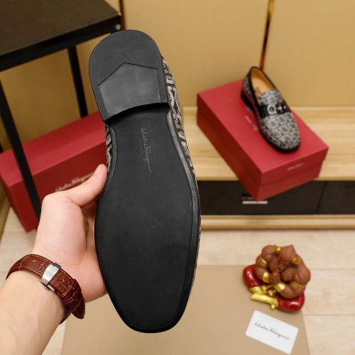 Replica Salvatore Ferragamo Leather Shoes For Men #1156769 $76.00 USD for Wholesale