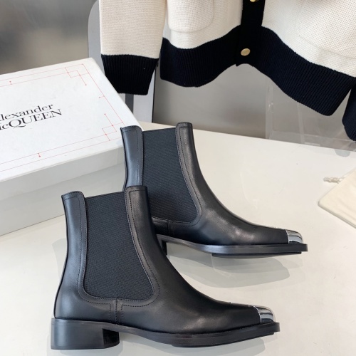 Replica Alexander McQueen Boots For Women #1157195 $128.00 USD for Wholesale
