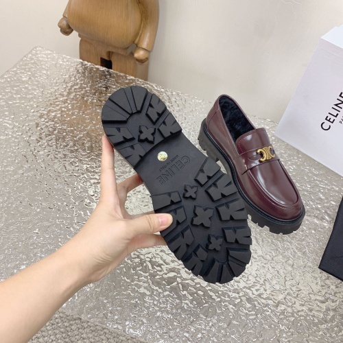 Replica Celine Leather Shoes For Women #1157271 $115.00 USD for Wholesale