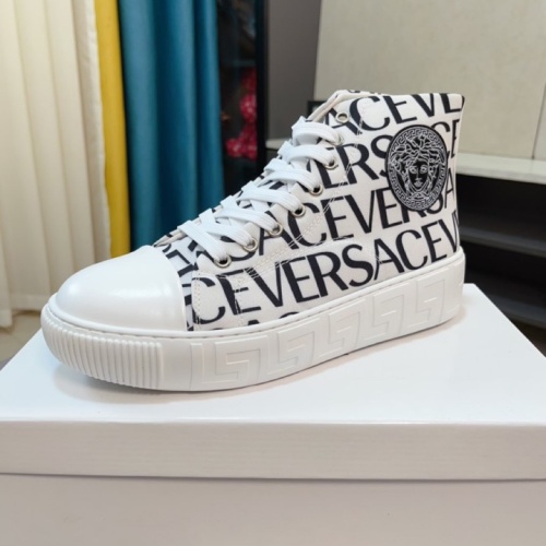 Replica Versace High Tops Shoes For Men #1157463 $82.00 USD for Wholesale