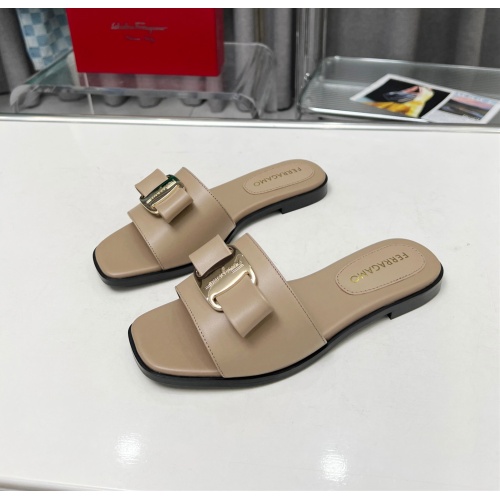 Replica Salvatore Ferragamo Slippers For Women #1157907, $82.00 USD, [ITEM#1157907], Replica Salvatore Ferragamo Slippers outlet from China