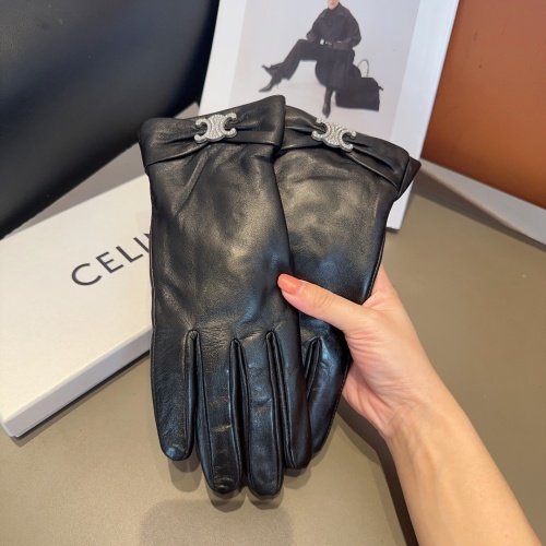 Replica Celine Gloves For Women #1157929 $48.00 USD for Wholesale