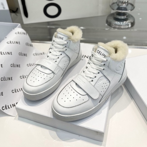 Replica Celine High Top Shoes For Women #1157990, $102.00 USD, [ITEM#1157990], Replica Celine High Top Shoes outlet from China