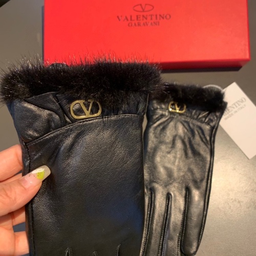 Replica Valentino Gloves For Women #1158041 $56.00 USD for Wholesale