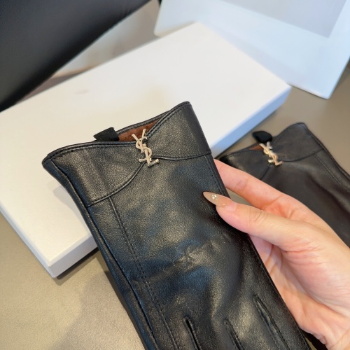 Replica Yves Saint Laurent Gloves For Women #1158044 $45.00 USD for Wholesale
