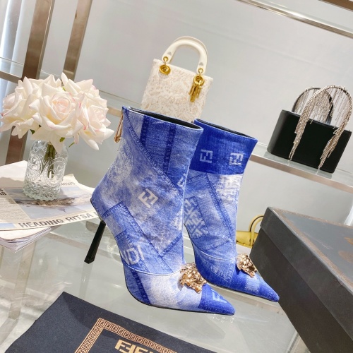 Replica Versace Boots For Women #1158234 $130.00 USD for Wholesale