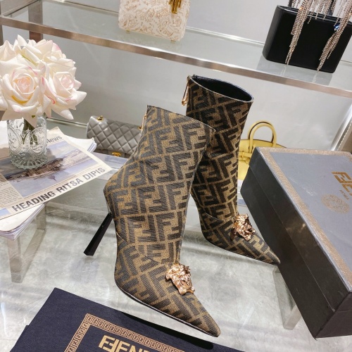Replica Versace Boots For Women #1158235, $130.00 USD, [ITEM#1158235], Replica Versace Boots outlet from China