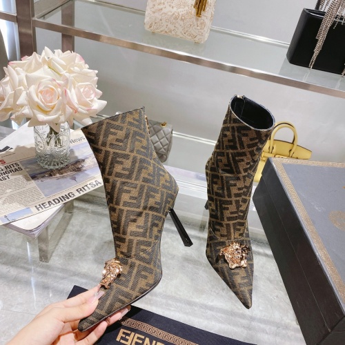 Replica Versace Boots For Women #1158235 $130.00 USD for Wholesale