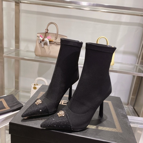 Replica Versace Boots For Women #1158239, $140.00 USD, [ITEM#1158239], Replica Versace Boots outlet from China