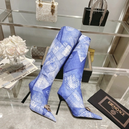 Replica Versace Boots For Women #1158240, $158.00 USD, [ITEM#1158240], Replica Versace Boots outlet from China