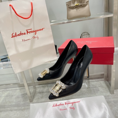 Replica Salvatore Ferragamo High-Heeled Shoes For Women #1158256, $100.00 USD, [ITEM#1158256], Replica Salvatore Ferragamo High-Heeled Shoes outlet from China