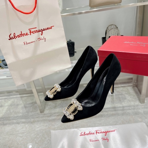 Replica Salvatore Ferragamo High-Heeled Shoes For Women #1158257, $100.00 USD, [ITEM#1158257], Replica Salvatore Ferragamo High-Heeled Shoes outlet from China