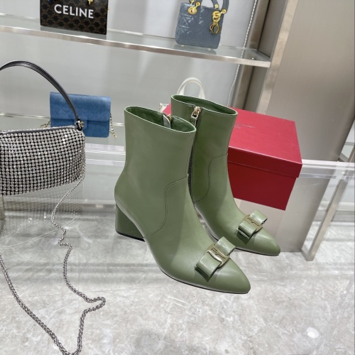 Replica Salvatore Ferragamo Boots For Women #1158262 $130.00 USD for Wholesale