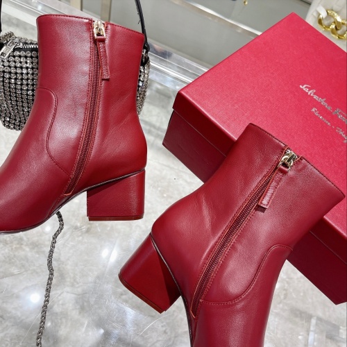 Replica Salvatore Ferragamo Boots For Women #1158263 $130.00 USD for Wholesale