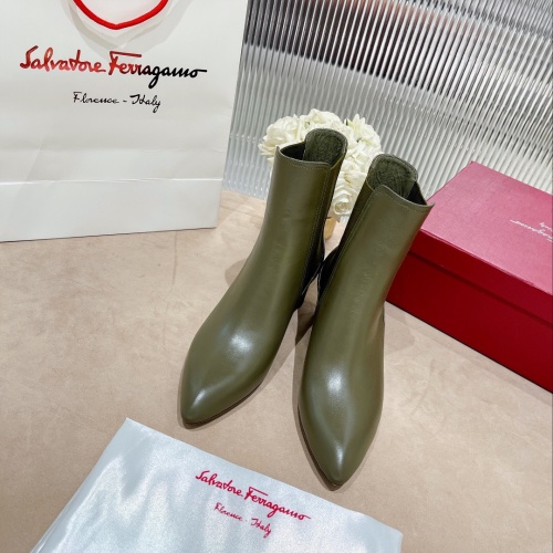 Replica Salvatore Ferragamo Boots For Women #1158271 $128.00 USD for Wholesale