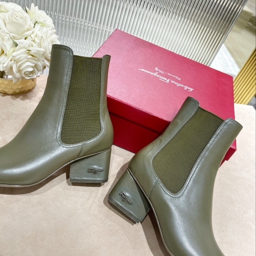 Replica Salvatore Ferragamo Boots For Women #1158271 $128.00 USD for Wholesale