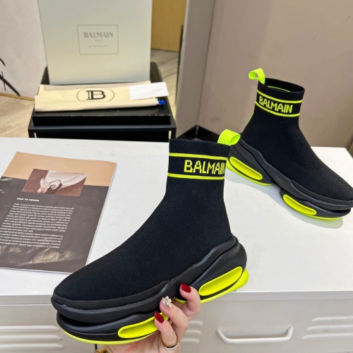 Replica Balmain Boots For Women #1159020 $165.00 USD for Wholesale