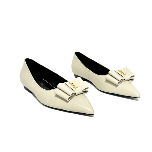 Replica Yves Saint Laurent YSL Flat Shoes For Women #1159051, $98.00 USD, [ITEM#1159051], Replica Yves Saint Laurent YSL Flat Shoes outlet from China