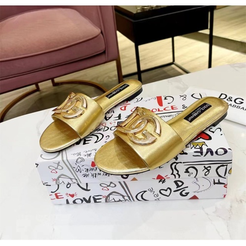 Replica Dolce &amp; Gabbana D&amp;G Slippers For Women #1159442, $80.00 USD, [ITEM#1159442], Replica Dolce &amp; Gabbana D&amp;G Slippers outlet from China