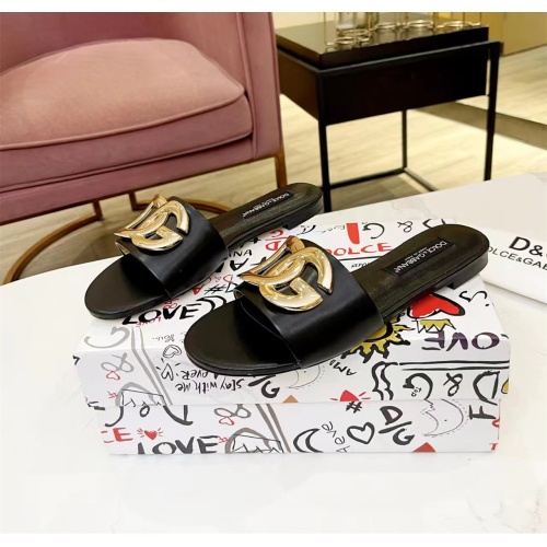 Replica Dolce &amp; Gabbana D&amp;G Slippers For Women #1159443, $80.00 USD, [ITEM#1159443], Replica Dolce &amp; Gabbana D&amp;G Slippers outlet from China
